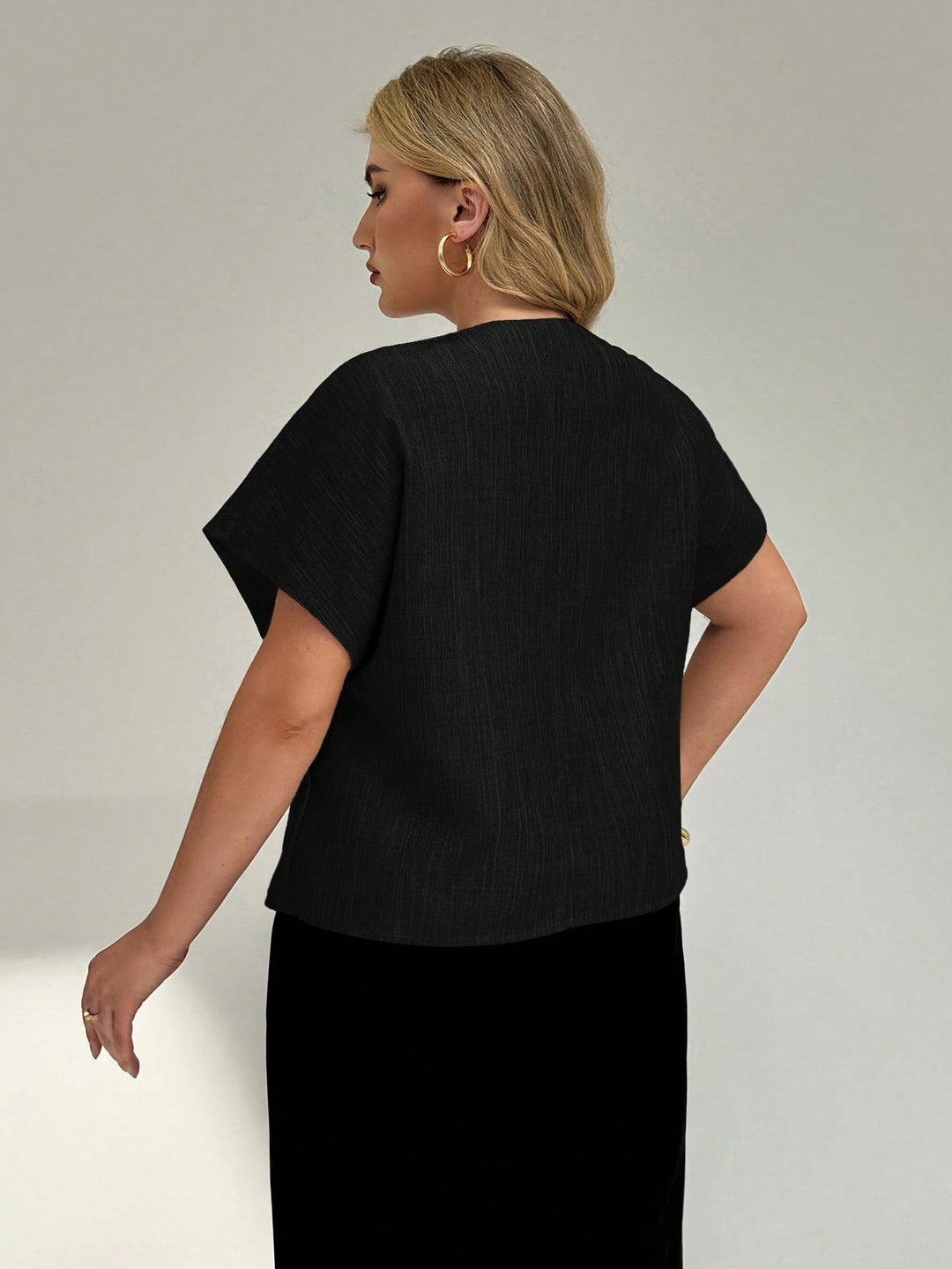 SHEIN blúz, fekete