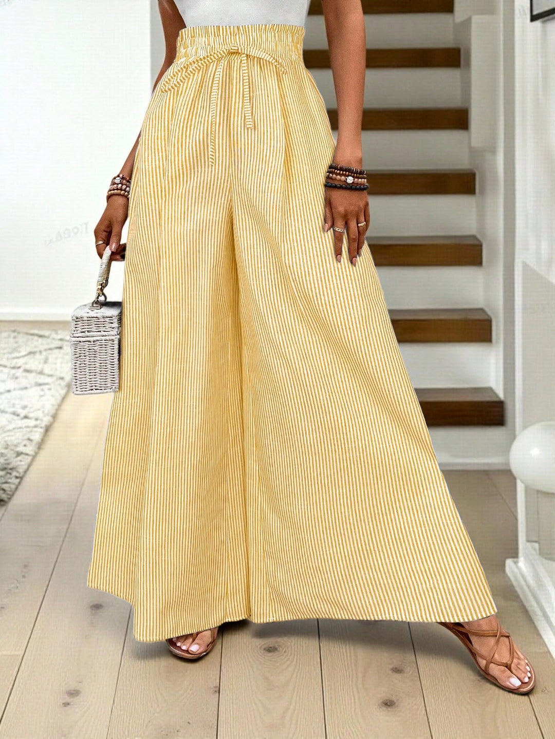 Pantaloni SHEIN, galben