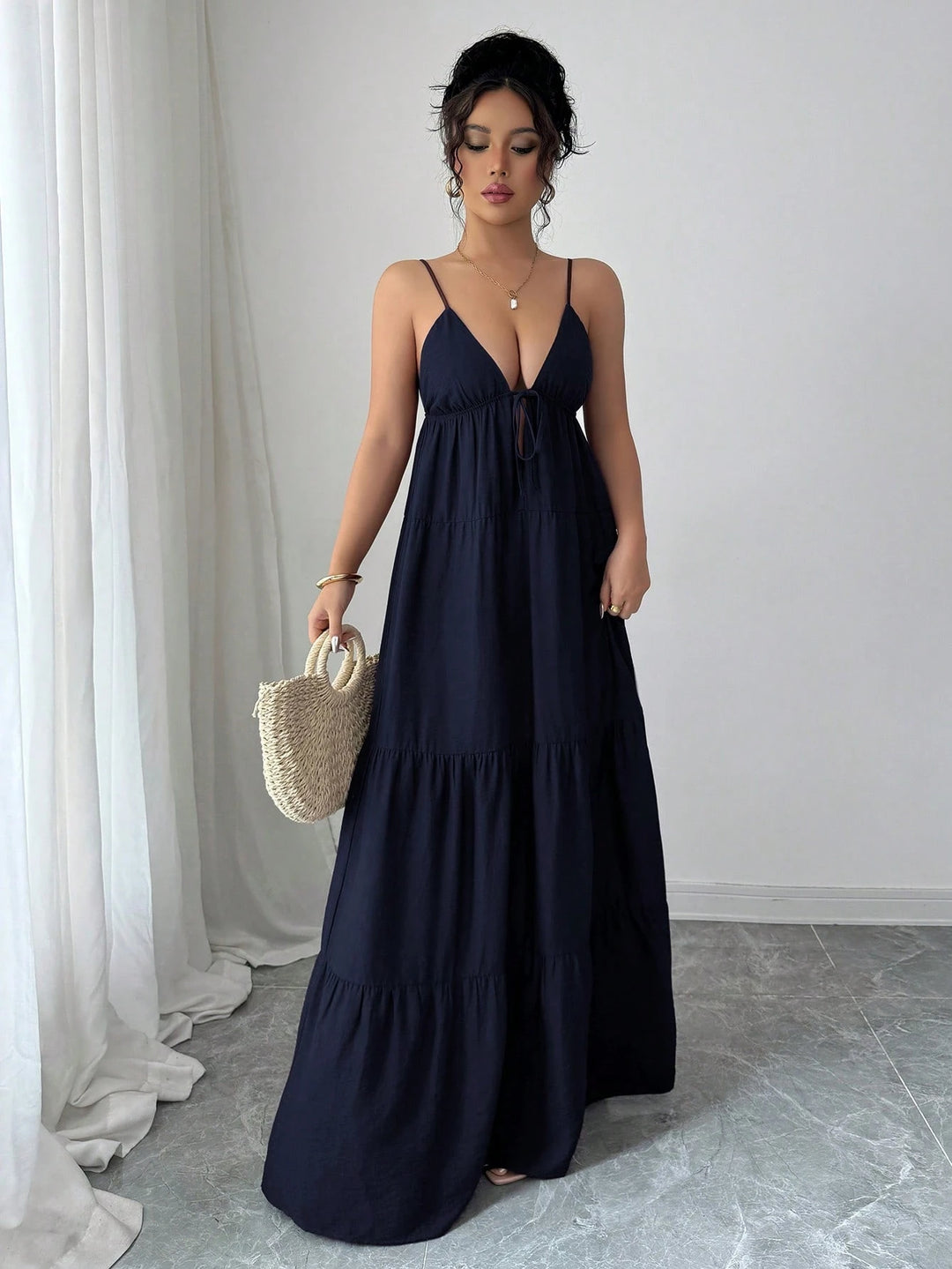 Rochie maxi SHEIN, albastru