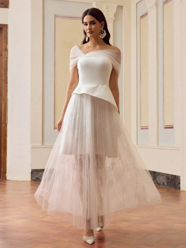 SHEIN maxi ruha, fehér