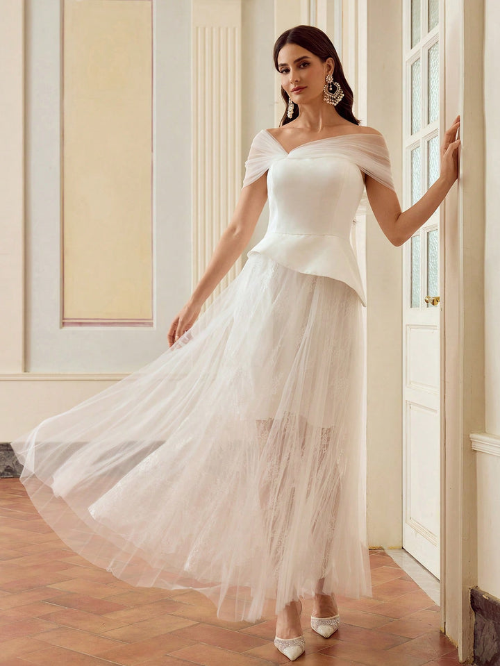 SHEIN maxi ruha, fehér