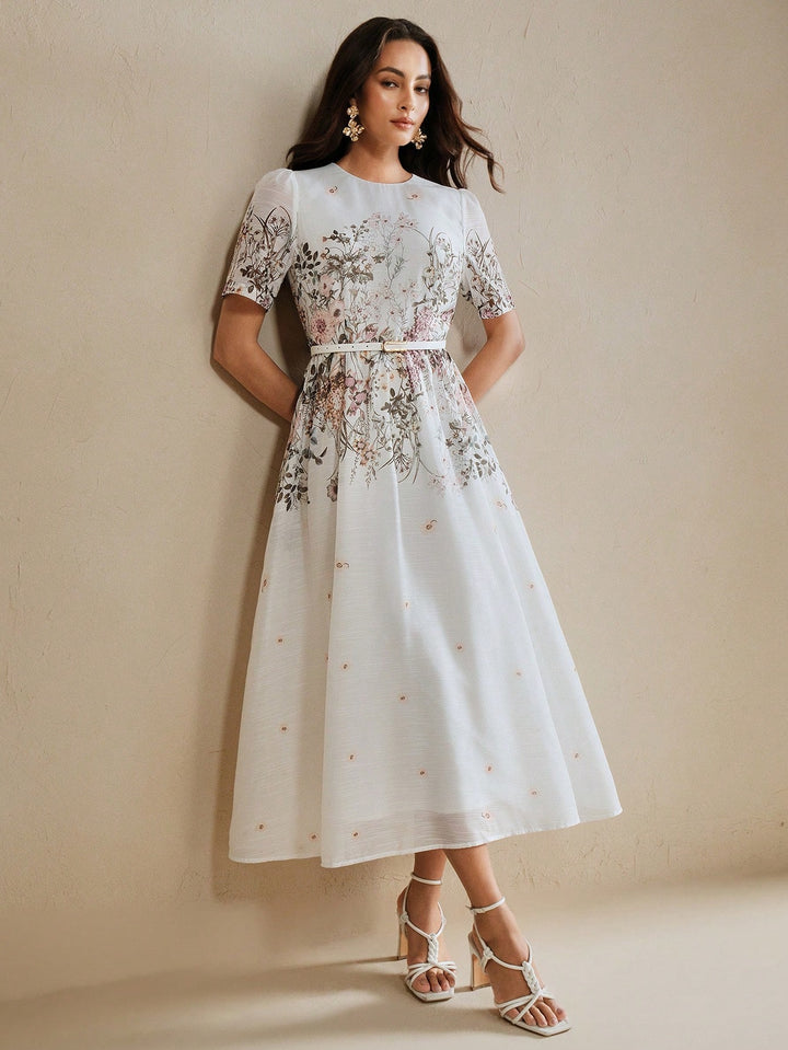 SHEIN maxi ruha, fehér