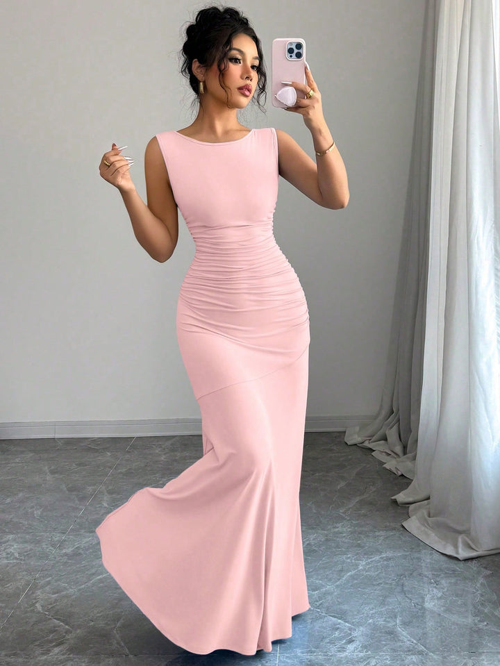 Rochie maxi SHEIN, roz
