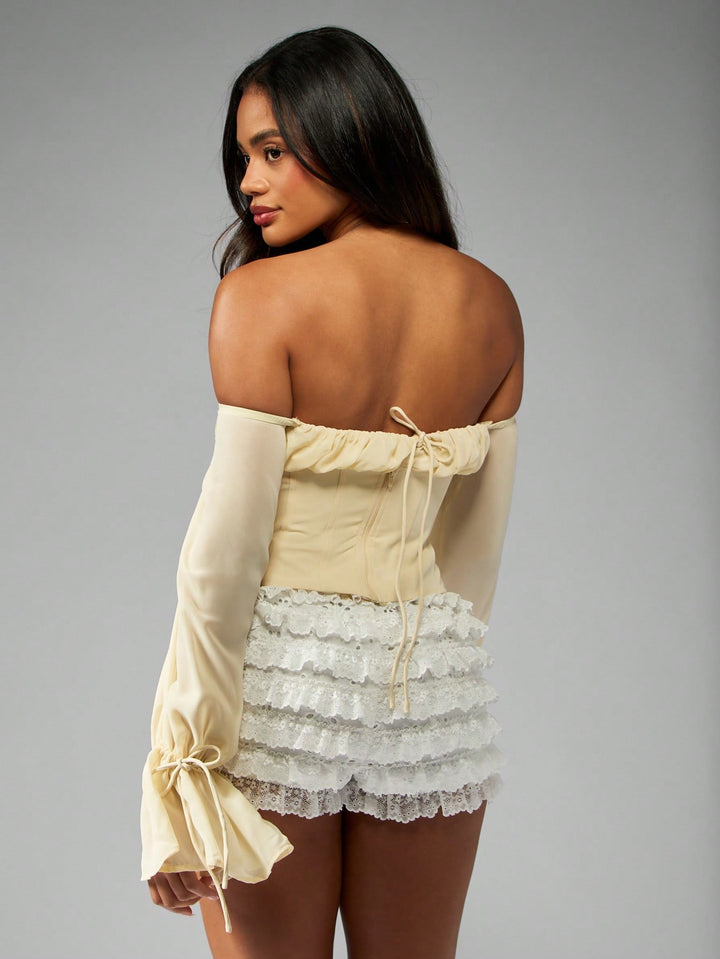 Top SHEIN, galben