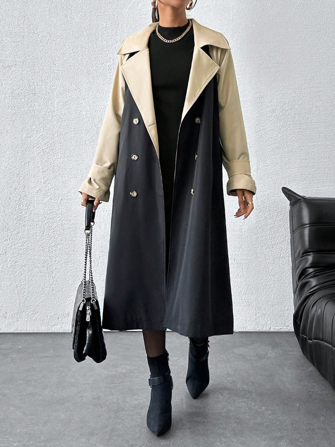 Trench SHEIN, mix culori