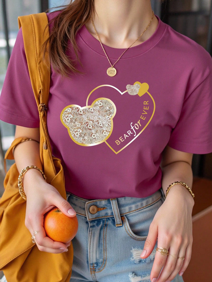 Tricou SHEIN, vișiniu