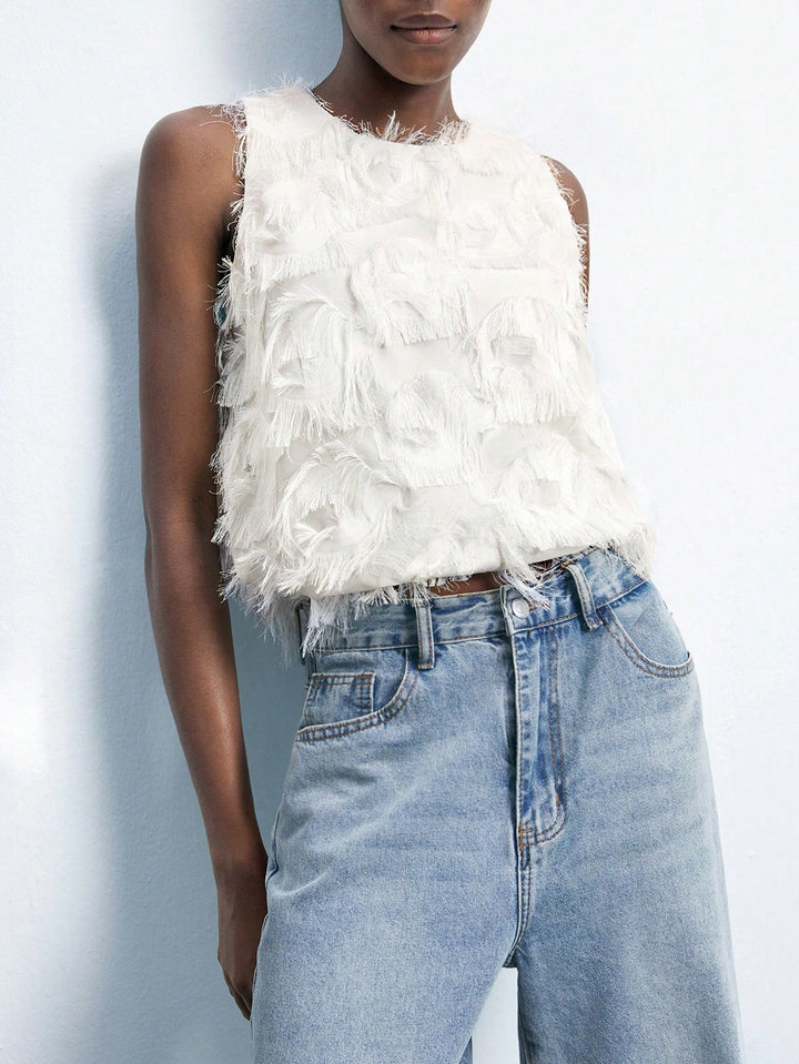 Top SHEIN, crem