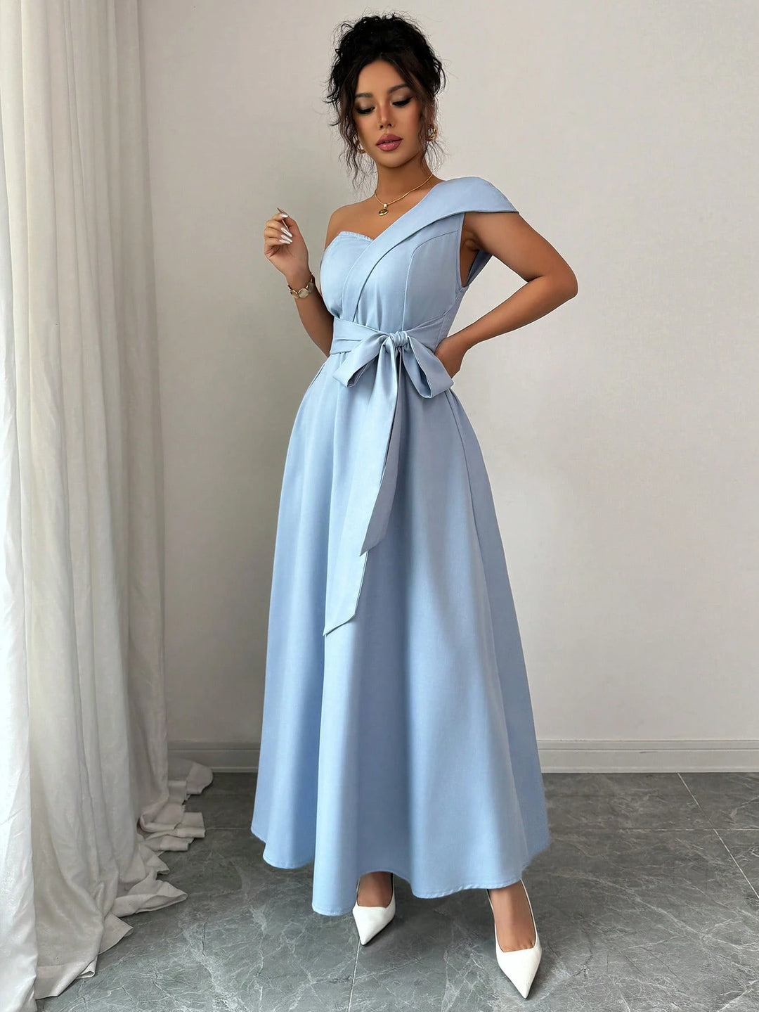Rochie maxi SHEIN, albastru