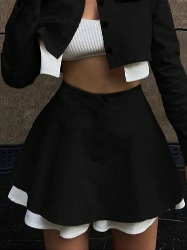 Pantaloni scurți SHEIN, negru