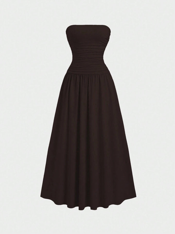 SHEIN maxi ruha, barna
