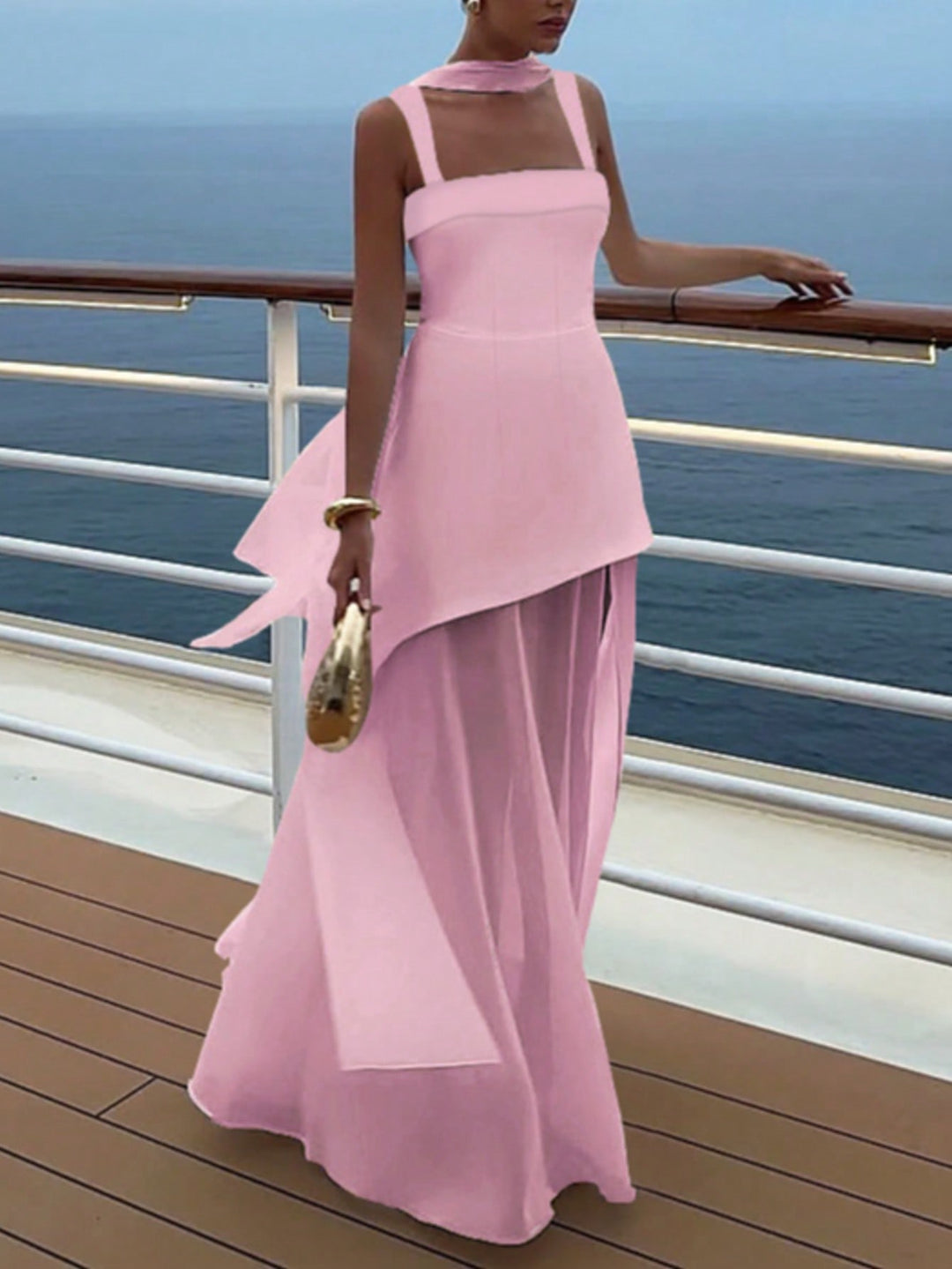 Rochie maxi SHEIN, roz