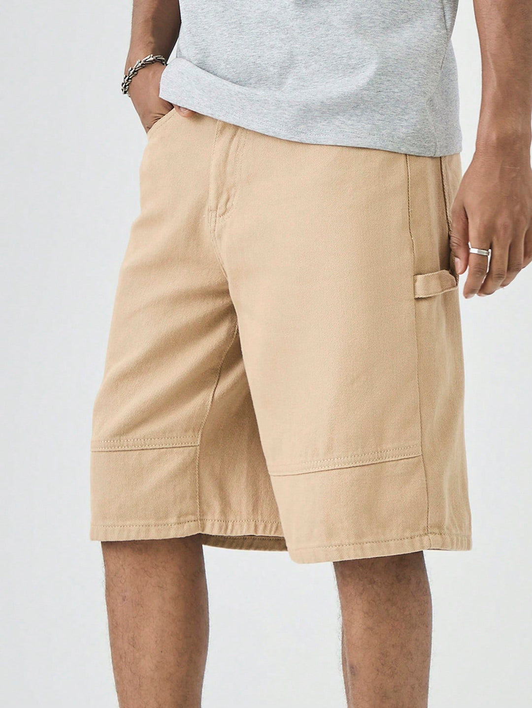 Pantaloni scurți SHEIN, bej