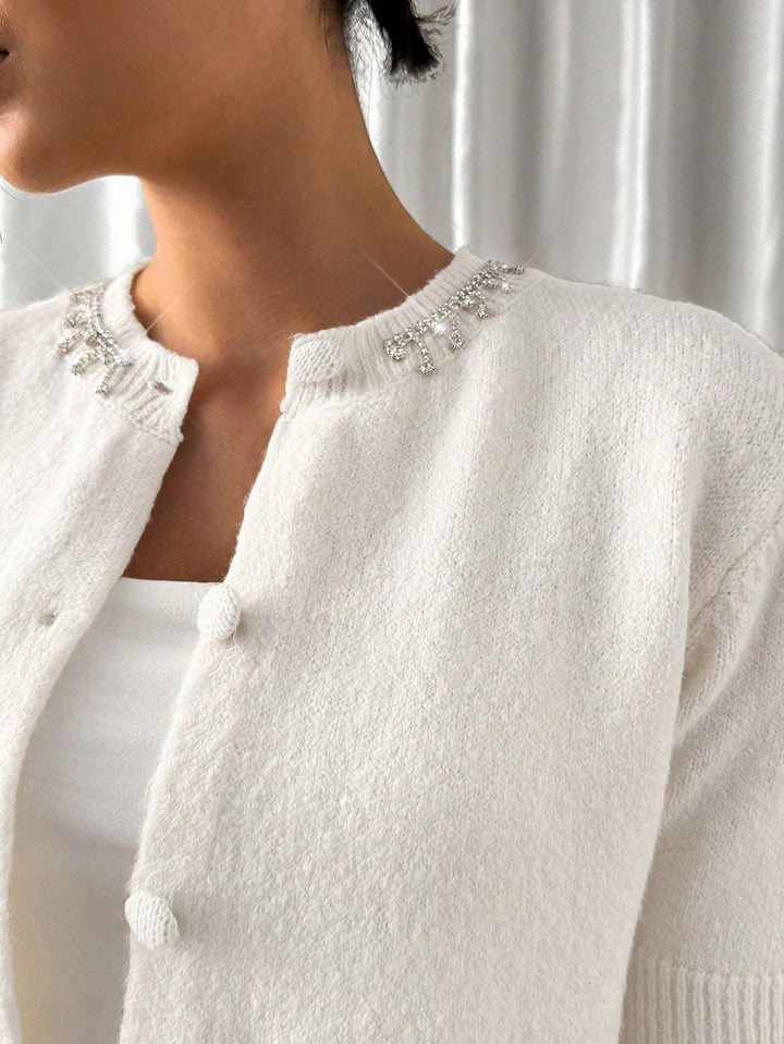Cardigan SHEIN, crem