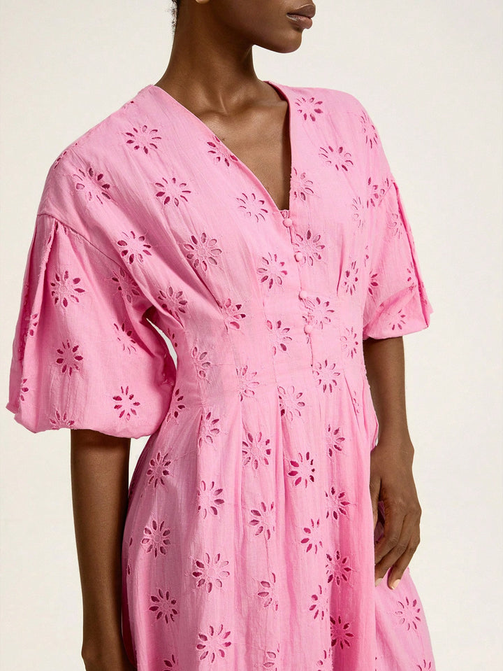 SHEIN maxi ruha, rózsaszín