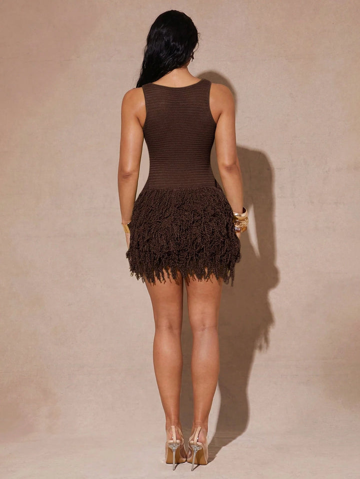 Rochie mini SHEIN, maro