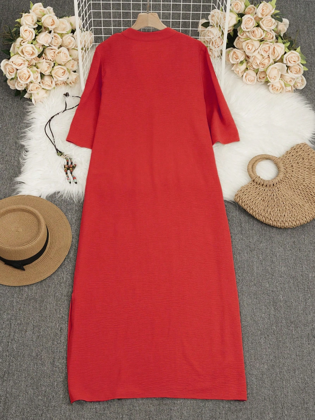 Rochie maxi SHEIN, roșu