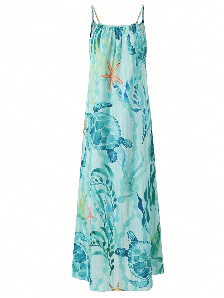 Rochie maxi SHEIN, albastru