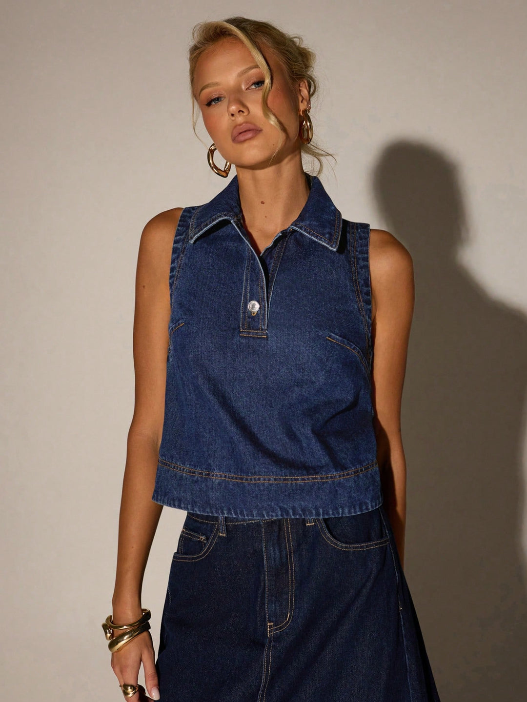 SHEIN top, kék
