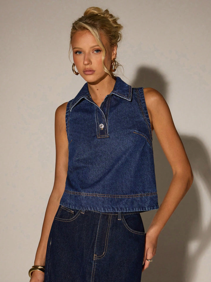 SHEIN top, kék