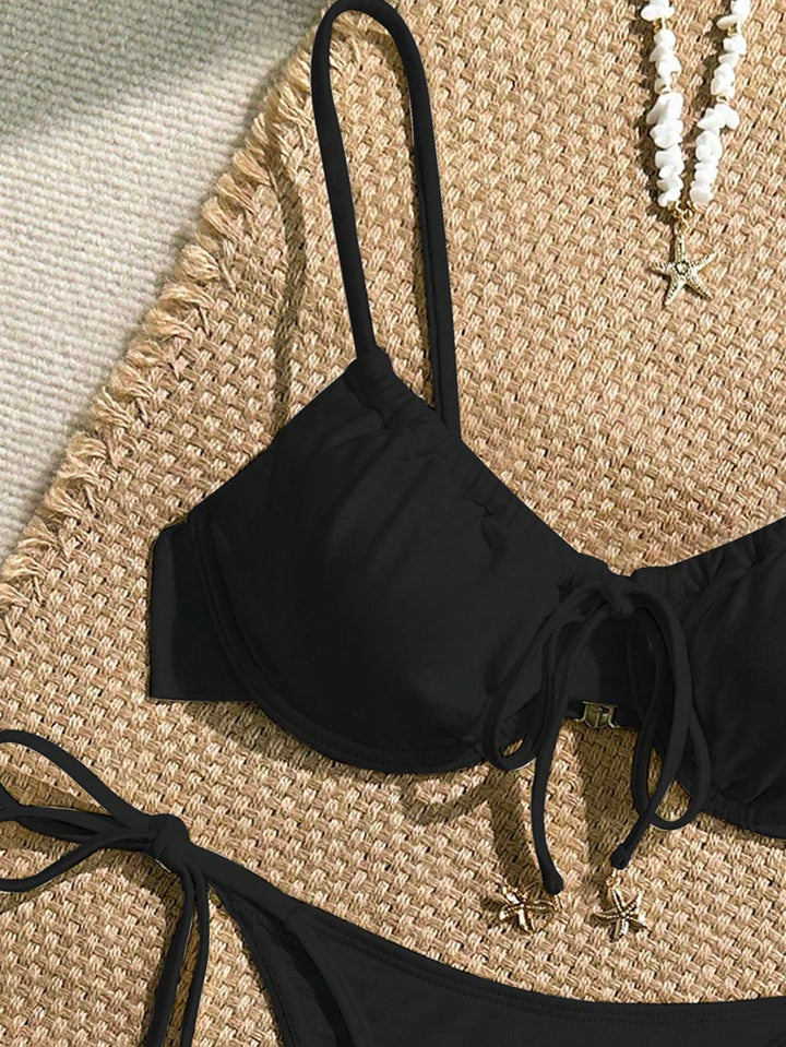Set bikini SHEIN, negru