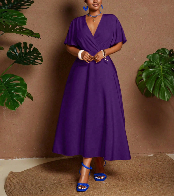 Shein Curve+ maxi ruha, lila