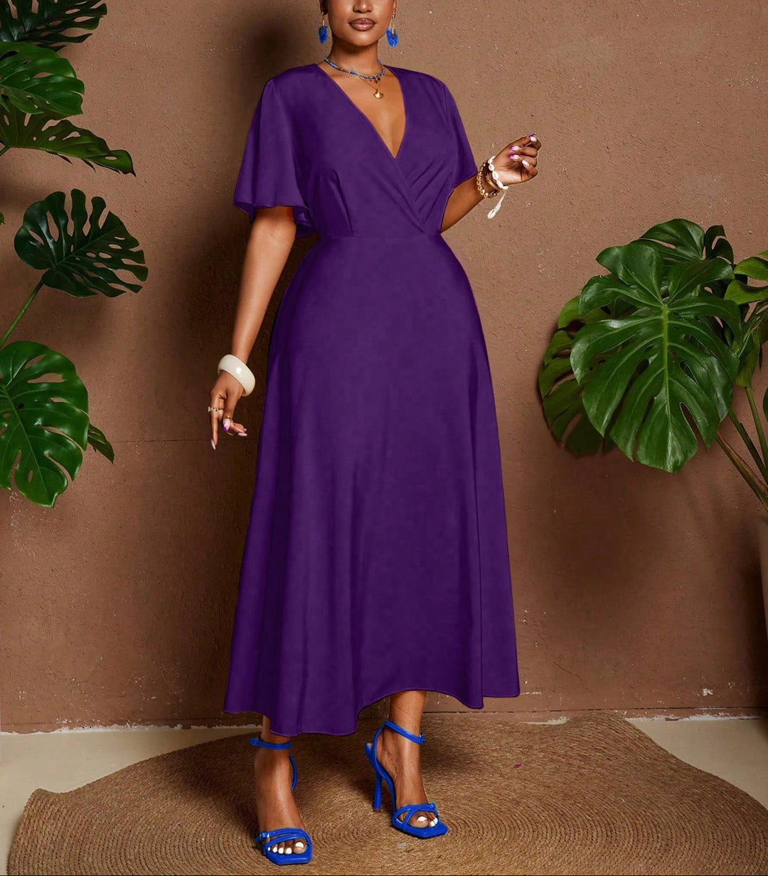 Shein Curve+ maxi ruha, lila