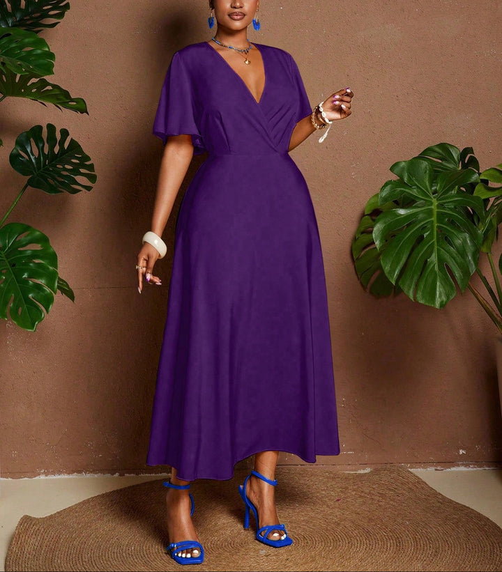 Shein Curve+ maxi ruha, lila