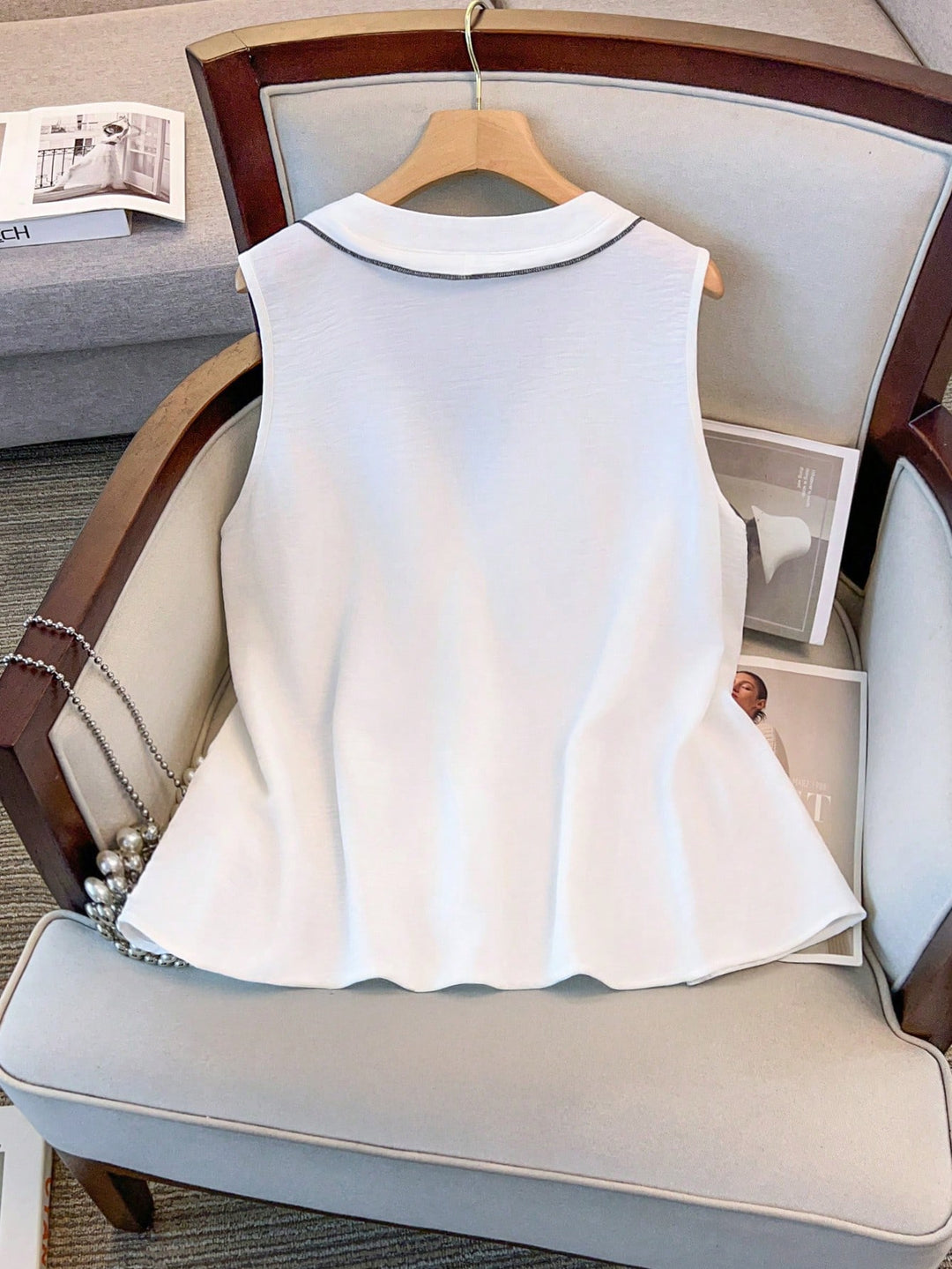 Top SHEIN, alb