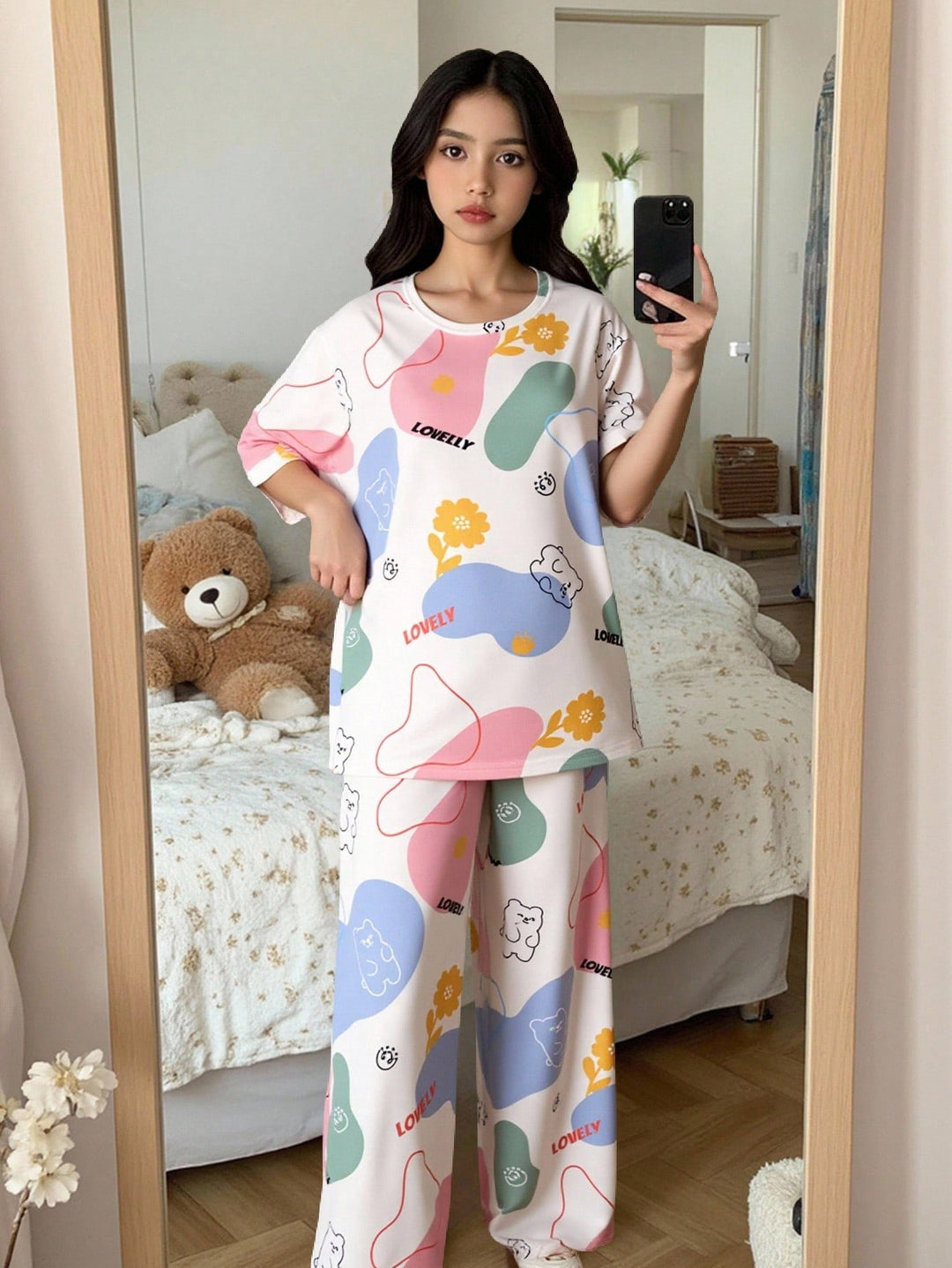 Pijama SHEIN, alb