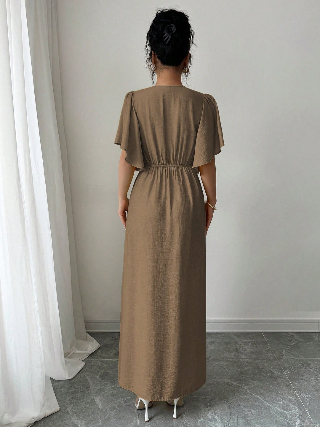 Rochie maxi SHEIN, maro