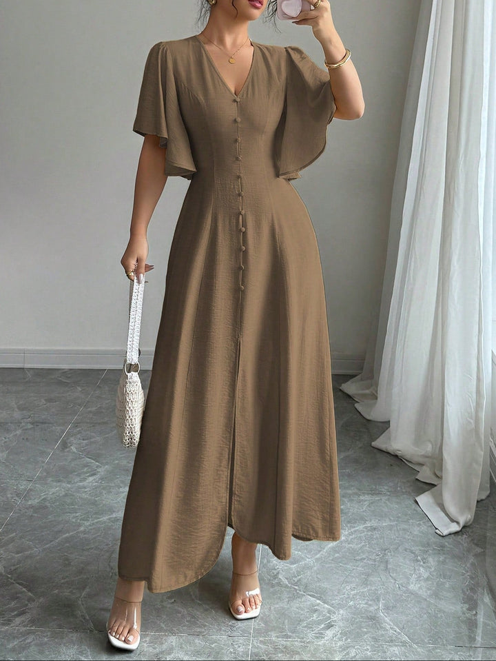 Rochie maxi SHEIN, maro