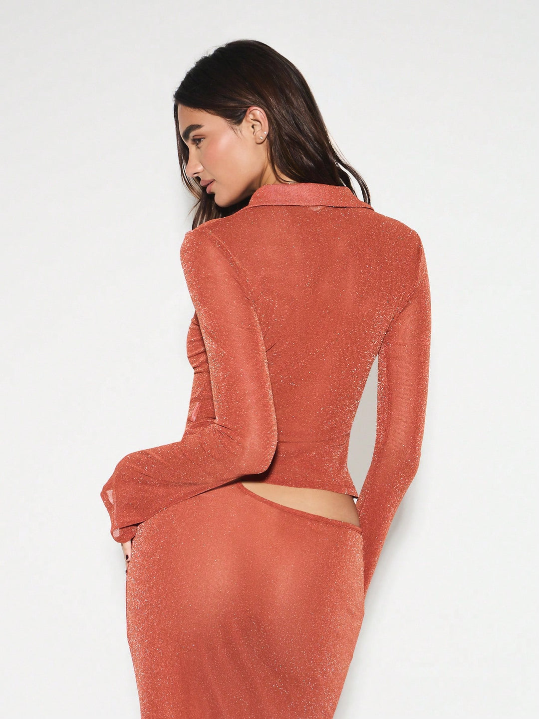 SHEIN blúz, téglapiros