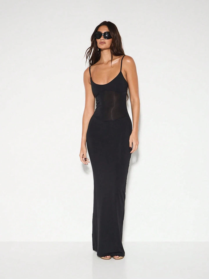 Rochie maxi SHEIN, negru