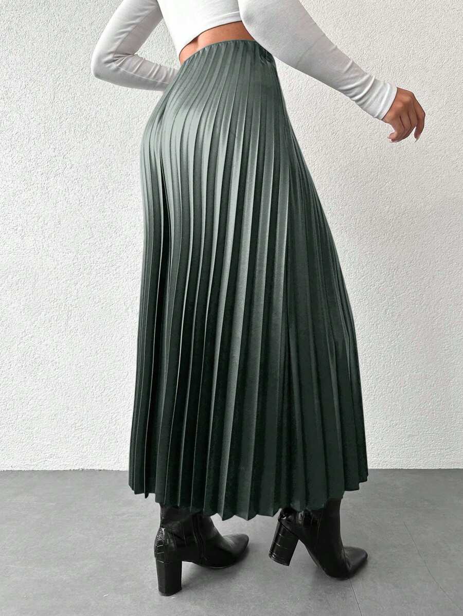 Fustă maxi SHEIN, verde