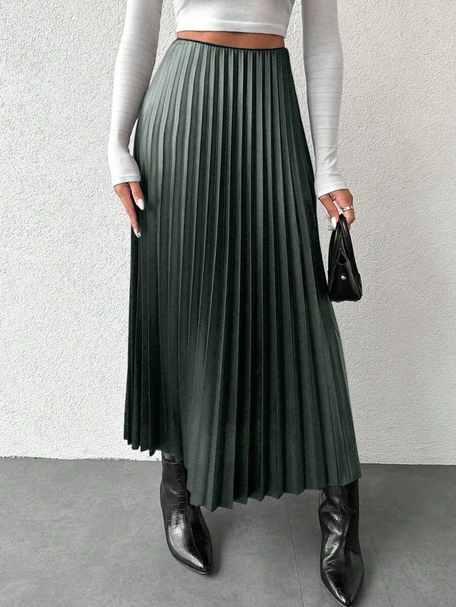 Fustă maxi SHEIN, verde
