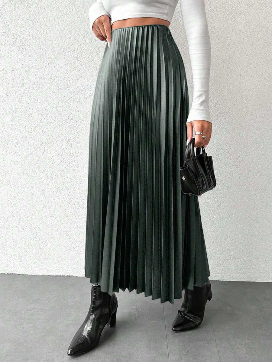Fustă maxi SHEIN, verde
