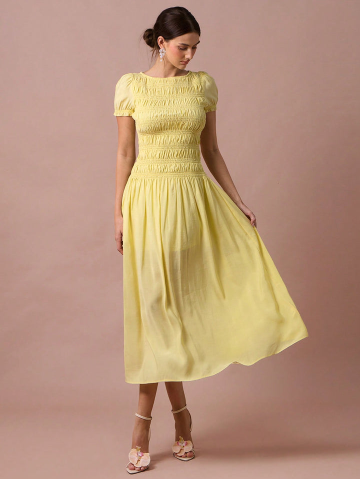 Rochie maxi SHEIN, galben