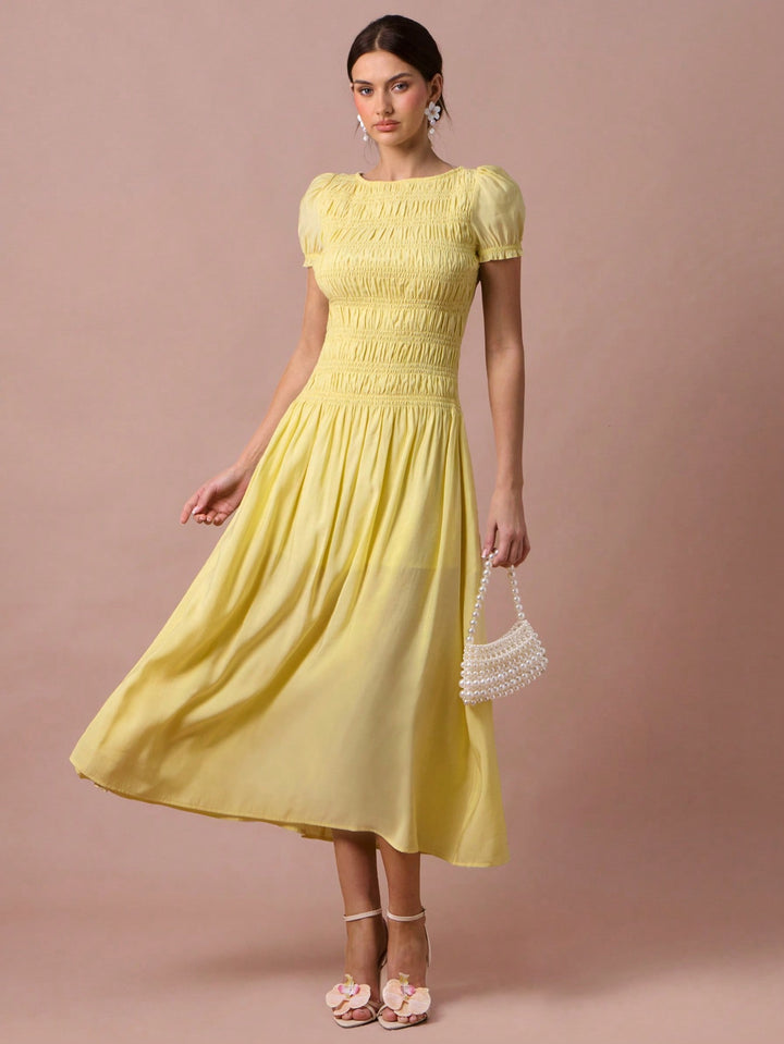 Rochie maxi SHEIN, galben
