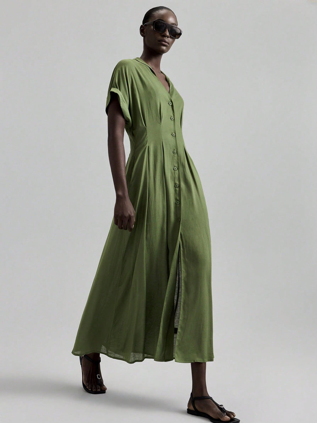 Rochie maxi SHEIN, verde
