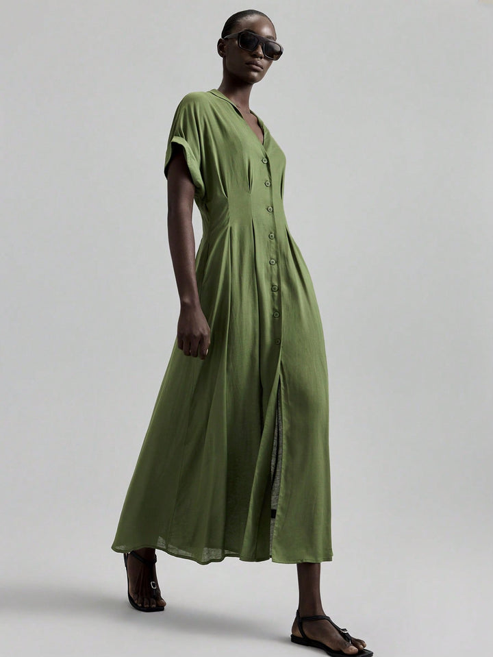 Rochie maxi SHEIN, verde