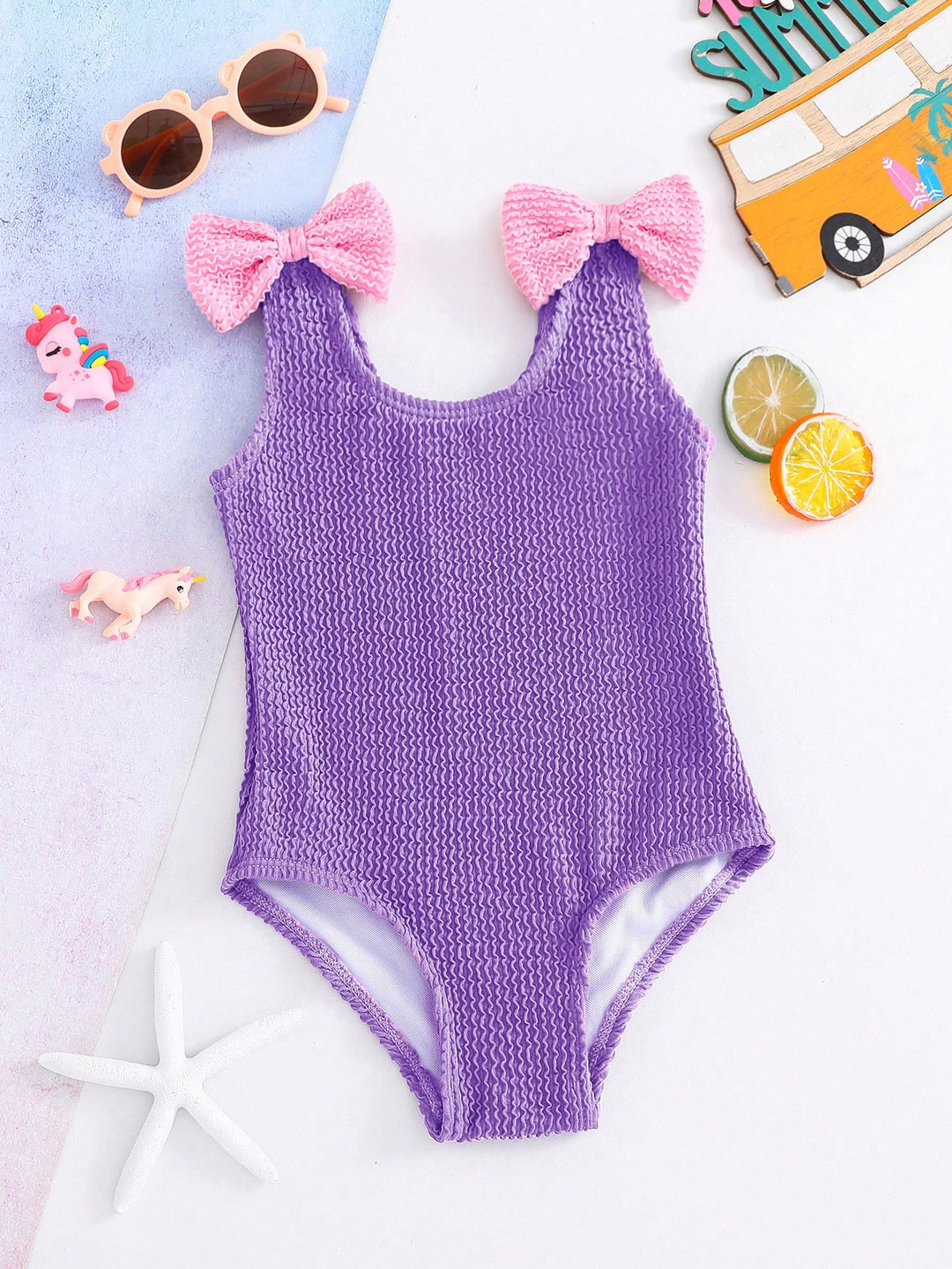Costum de baie întreg SHEIN, mov