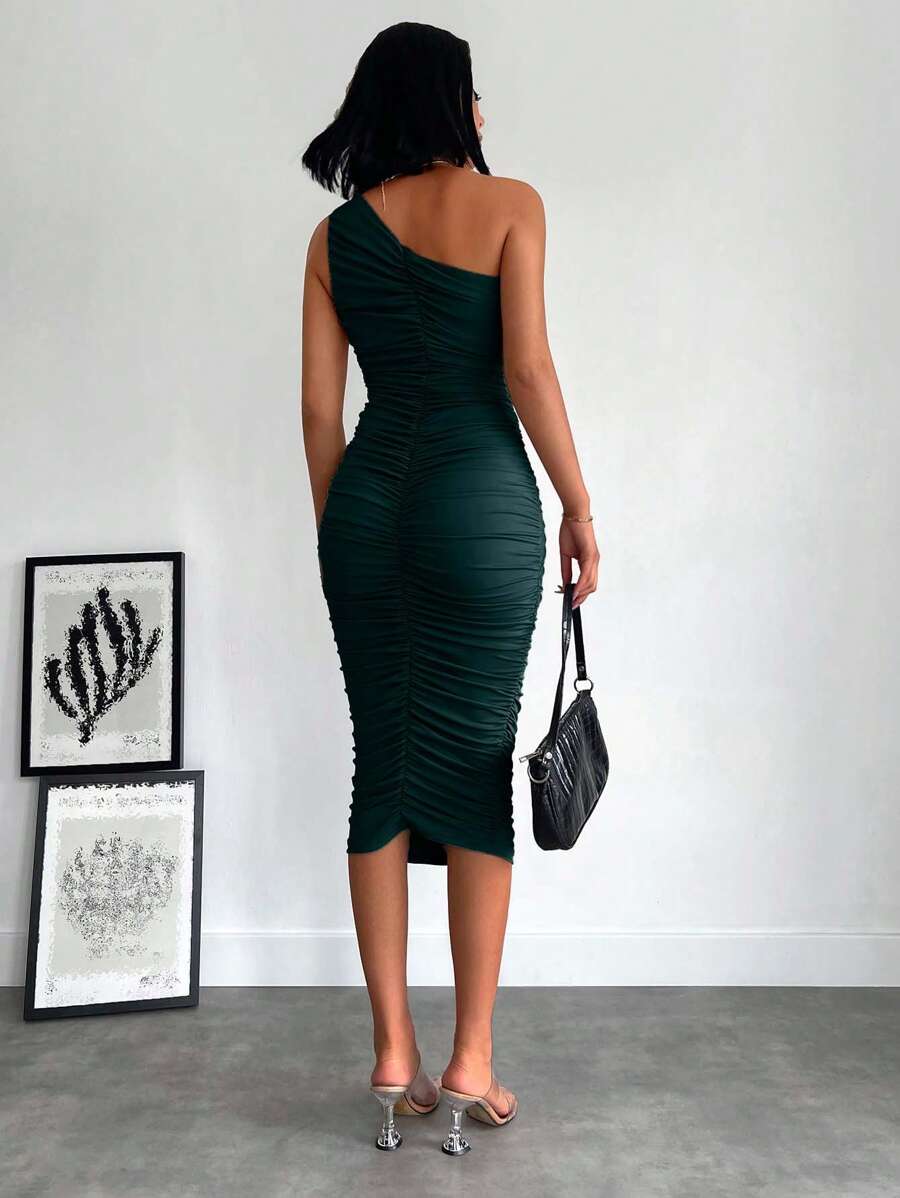 Rochie midi SHEIN, verde