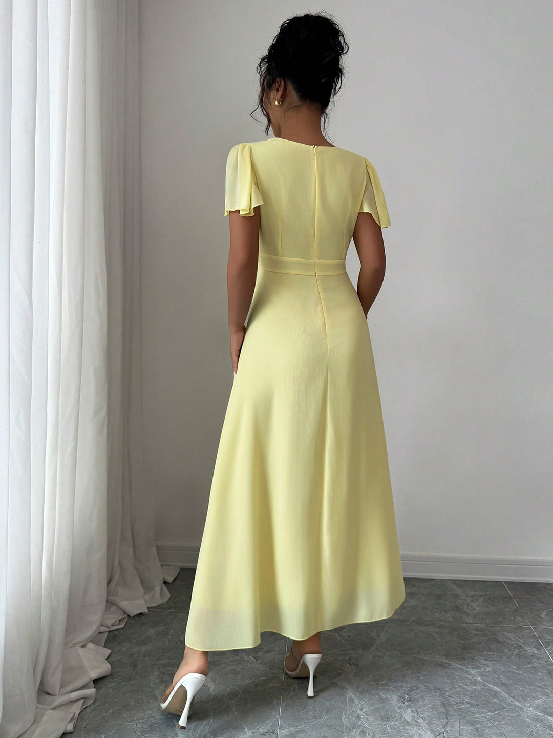 Rochie maxi SHEIN, galben