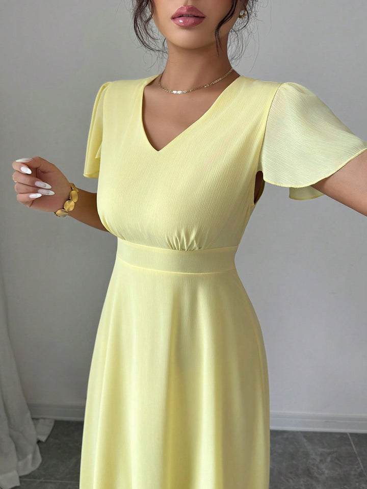 Rochie maxi SHEIN, galben