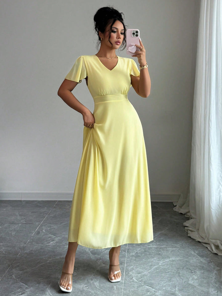 Rochie maxi SHEIN, galben