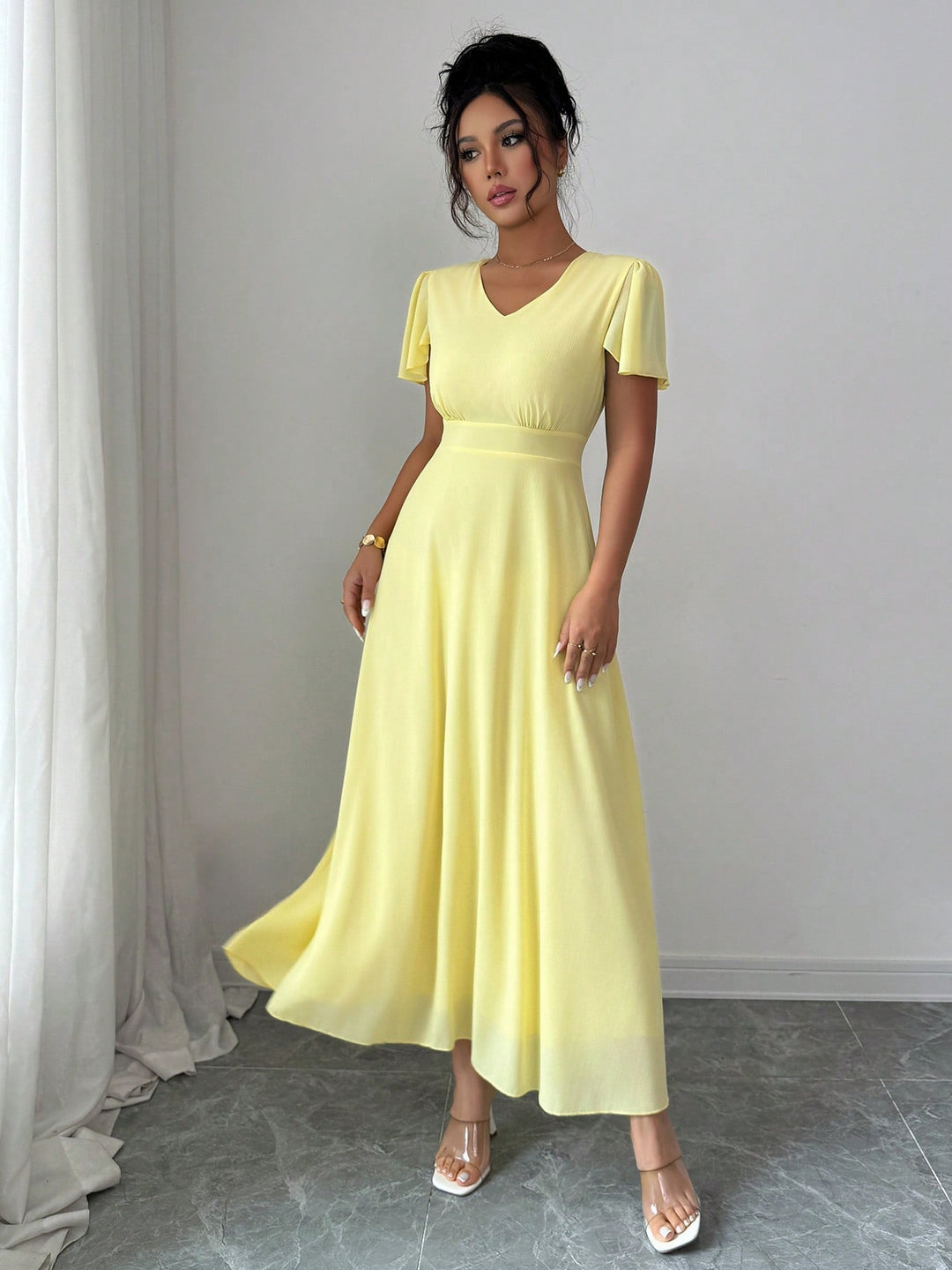 Rochie maxi SHEIN, galben