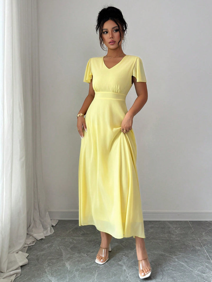 Rochie maxi SHEIN, galben