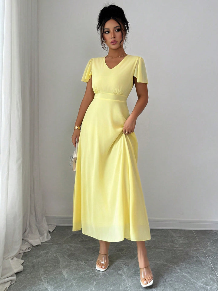 Rochie maxi SHEIN, galben