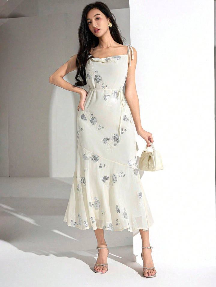 Rochie maxi SHEIN, bej