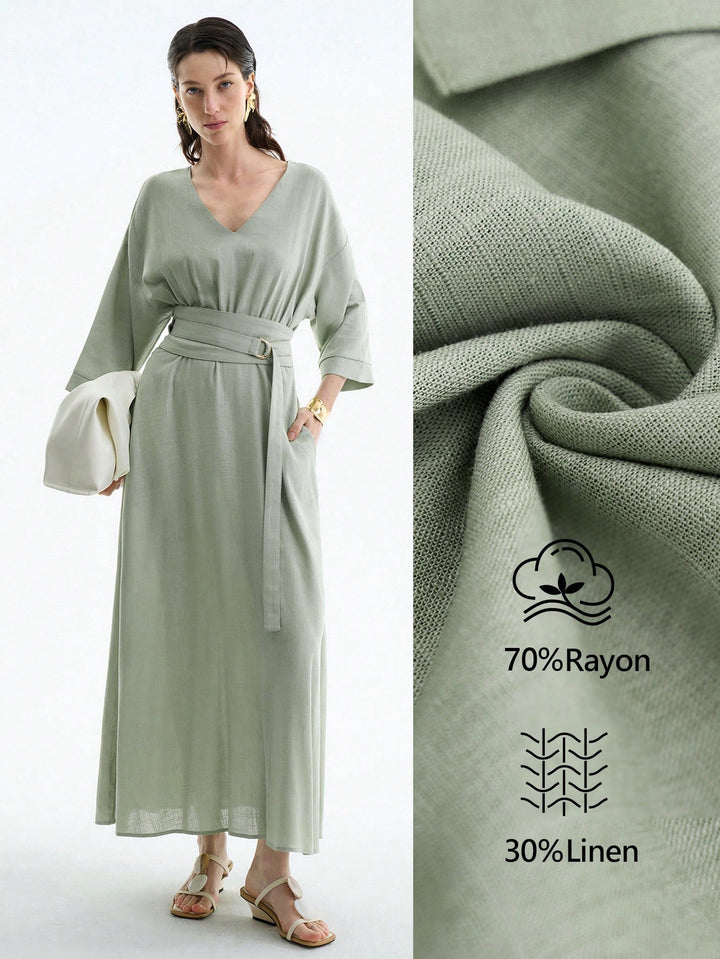 Rochie midi SHEIN, verde